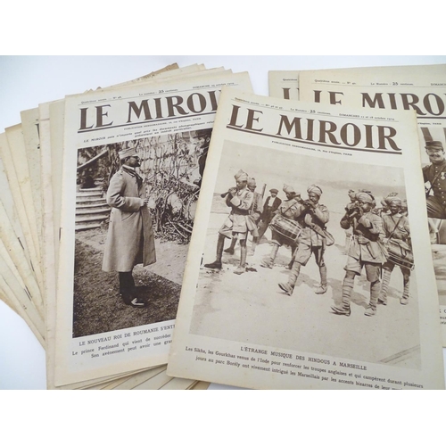 579 - Militaria : WWI / First World War / World War 1 , a collection of 'Le Mirroir', a French photographi... 