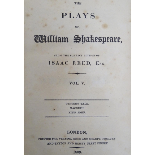 600 - Book: The Plays of William Shakespeare, vol 5, Stereotype Edition, to include Winter’s Tale, Macbeth... 