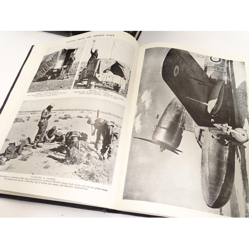 609 - Books : Pictorial History of the War (ed. Walter Hutchinson, pub. Virtue & Co 1940), in sixteen volu... 