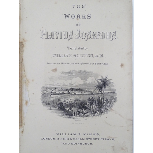 623 - Book: Whiston's Josephus, The Excelsior Edition, by William P. Nimmo. The Works of Flavius Josephus.... 