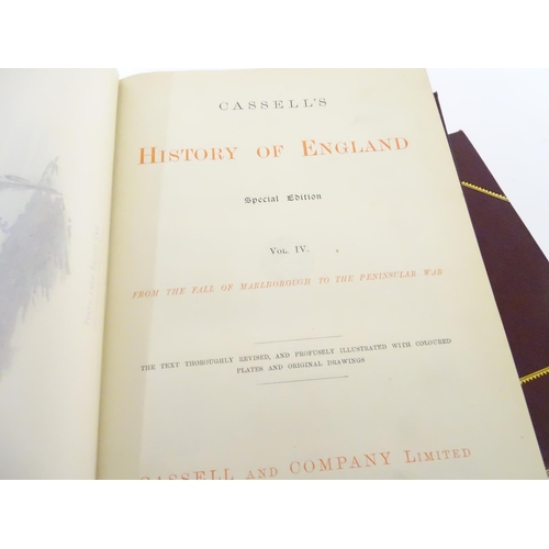 626 - Books: Cassells History of England (special subscription edition, pub. Cassell & Co c1900) in eight ... 