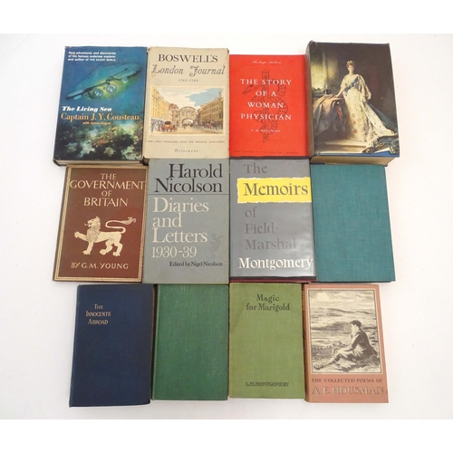 647 - Books: A quantity of assorted books, titles comprising Harold Nicolson Diaries and Letters 1930-39, ... 