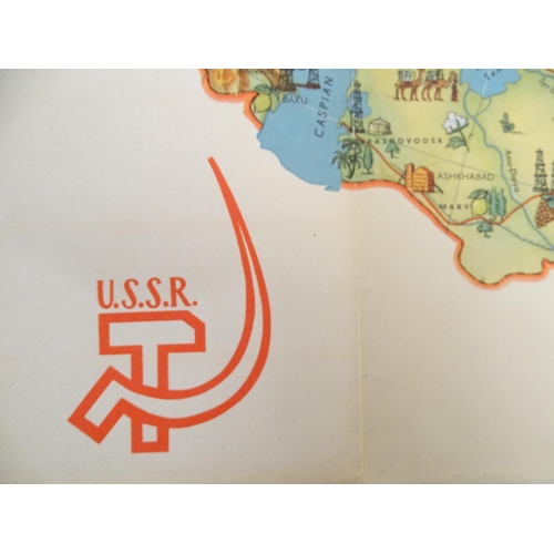 656 - Four 20thC Soviet Russia brochures, to include A Guide to the Pavilion of the U.S.S.R (USSR Section ... 