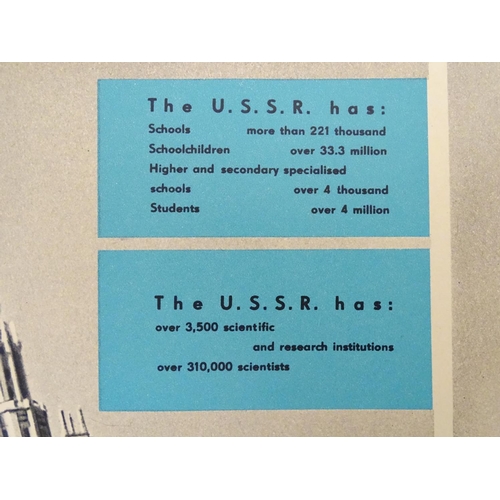 661 - A 20thC Soviet Union / Russian illustrated magazine / booklet, USSR - 1961, with information in Engl... 