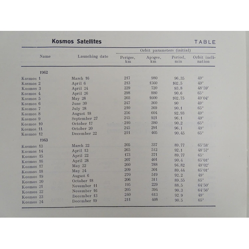 662 - A 20thC Russian illustrated magazine / booklet, Soviet Space Achievements, detailing in English, the... 