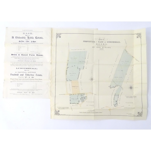 666 - Buckinghamshire local interest : a Victorian auction brochure, A valuable little estate comprising 4... 