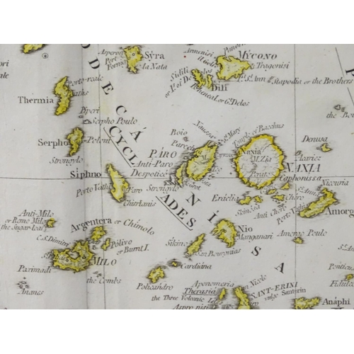 693 - Map: An engraved and hand coloured map by W. Palmer after Louis Stanislas d'Arcy Delarochette depict... 