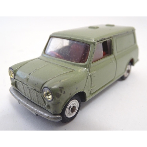 702 - Toys: Three Corgi Toys die cast scale model vehicles / cars, comprising Forward Control Jeep FC-150,... 