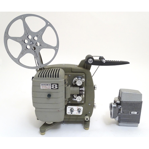 939 - A mid 20thC 'Sekonic 8' reel to reel film projector, approximately 20 1/2