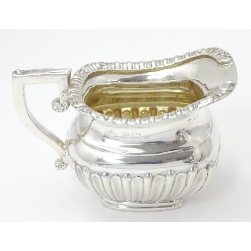 192 - A silver cream jug, hallmarked Birmingham 1910, maker William Aitken. Approx. 2 3/4