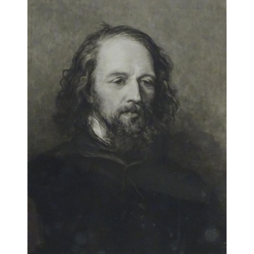 1686A - Frank Short (1857-1945) After George Frederic Watts (1817-1904), Mezzotint, Lord Alfred Tennyson, Pu... 