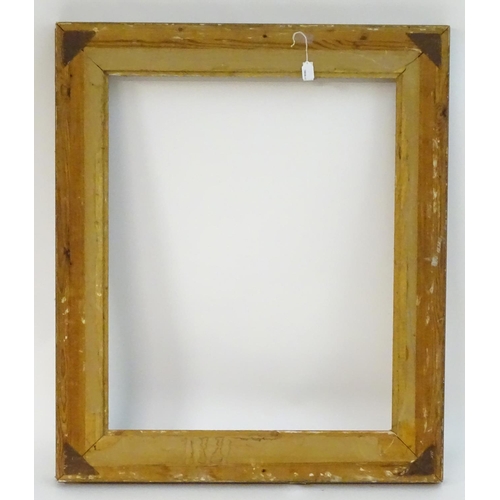 1689 - A gilt and gesso moulded picture frame. Approx. 28 1/4