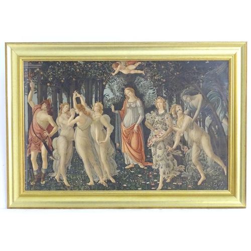 1683A - After Sandro Botticelli (c. 1445-1510), Colour print, Primavera. Approx. 20 1/2