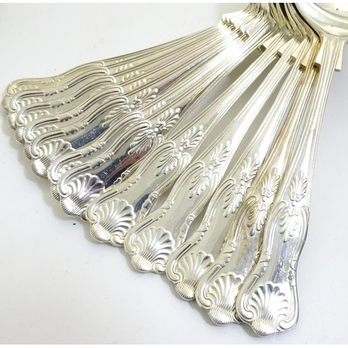 434 - Assorted silver plated items to include flatware etc