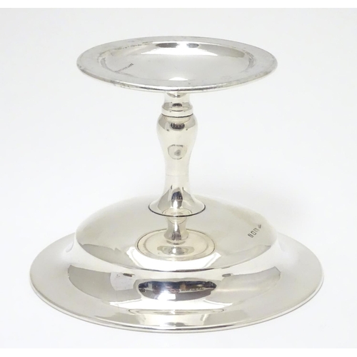 232 - A silver pedestal bonbon dish. Hallmarked London 1921 maker Mappin & Webb Ltd. Approx. 3 ¾” high.  9... 