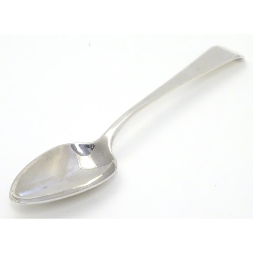 342 - A Geo III Old English pattern silver teaspoon hallmarked  London 1802 maker Alice and George Burrows... 