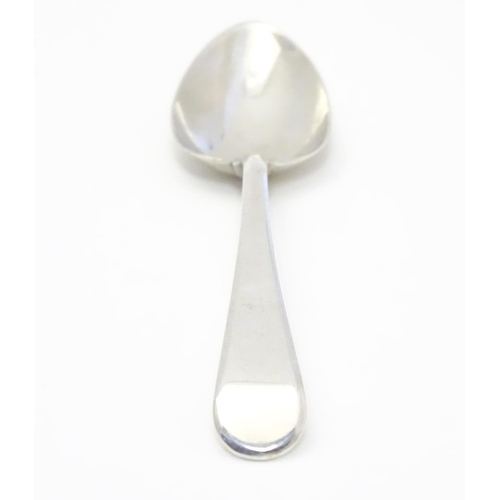 342 - A Geo III Old English pattern silver teaspoon hallmarked  London 1802 maker Alice and George Burrows... 