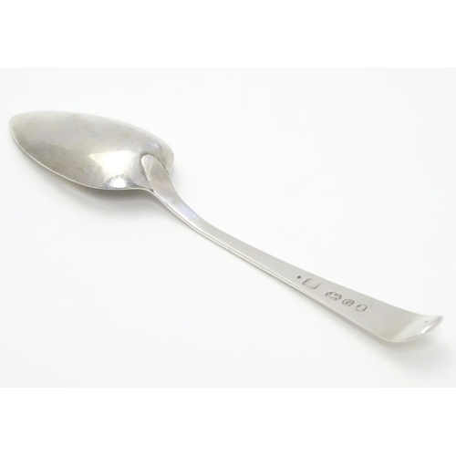 342 - A Geo III Old English pattern silver teaspoon hallmarked  London 1802 maker Alice and George Burrows... 