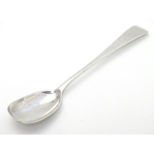 365 - A Geo IV silver mustard spoon hallmarked Exeter 1829 maker William Woodman 4 3/4