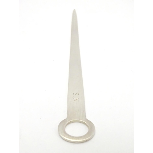 374 - A silver letter opener / paper knife hallmarked Sheffield 2000. 8