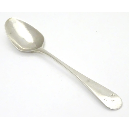 398 - A Geo III silver Old English pattern teaspoon, hallmarked London 1800 maker Peter Anne and William B... 