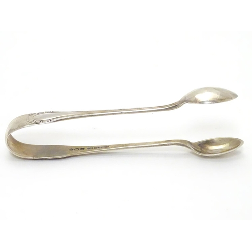 403 - Silver sugar tongs hallmark Sheffield 1933 maker V B Vickers & Co. 4 1/2