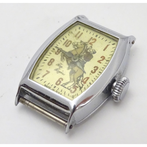 554 - An assortment of mid 20thC watches, including novelty examples, Roy Rogers (2), The Lone Ranger, Hop... 