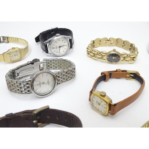 555 - A quantity of 20thC wristwatches, to include examples by Timex, Sekonda, K Colleiten, Accurist, Avia... 