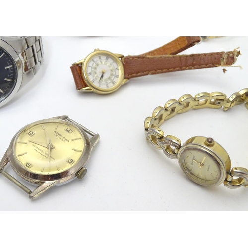 555 - A quantity of 20thC wristwatches, to include examples by Timex, Sekonda, K Colleiten, Accurist, Avia... 