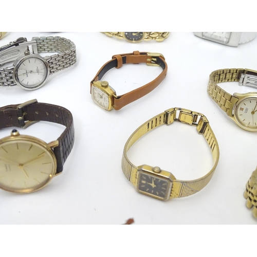 555 - A quantity of 20thC wristwatches, to include examples by Timex, Sekonda, K Colleiten, Accurist, Avia... 