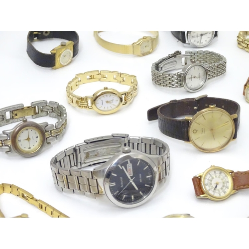 555 - A quantity of 20thC wristwatches, to include examples by Timex, Sekonda, K Colleiten, Accurist, Avia... 