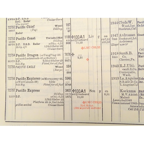 595 - Book: Lloyd's Register of Shipping, 1954-55, Vol. II. Ship Owners M-Z, 229 pages.