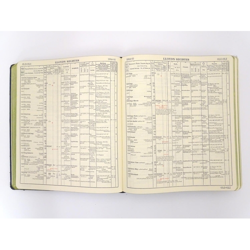 595 - Book: Lloyd's Register of Shipping, 1954-55, Vol. II. Ship Owners M-Z, 229 pages.