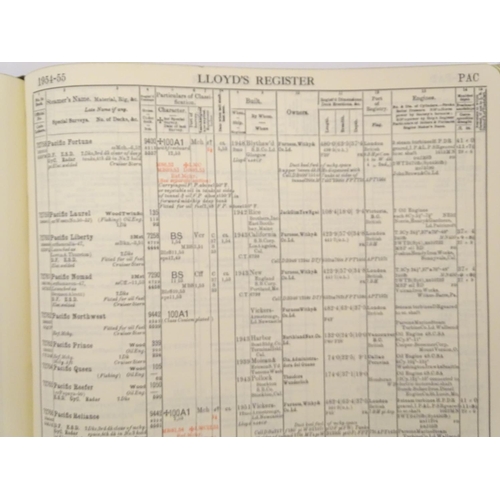 595 - Book: Lloyd's Register of Shipping, 1954-55, Vol. II. Ship Owners M-Z, 229 pages.