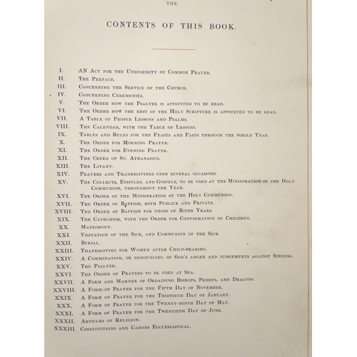 596 - Book: The Book of Common Prayer, United Church of England and Ireland (pub. Pitt Press, Cambridge 18... 