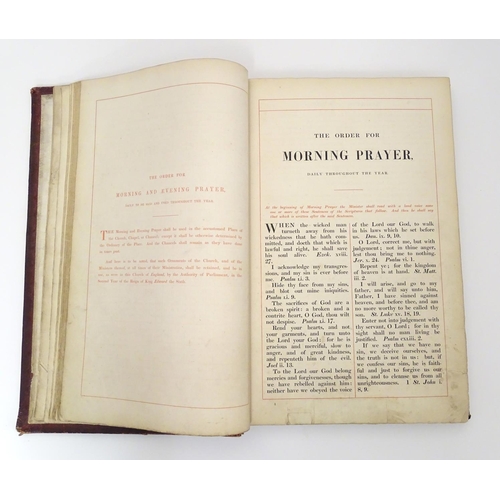 596 - Book: The Book of Common Prayer, United Church of England and Ireland (pub. Pitt Press, Cambridge 18... 