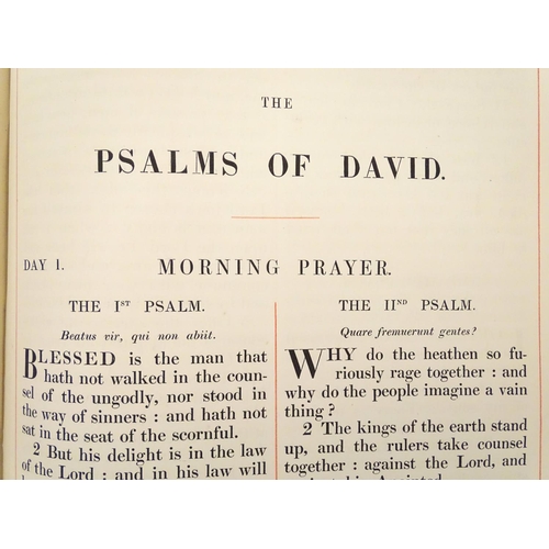 596 - Book: The Book of Common Prayer, United Church of England and Ireland (pub. Pitt Press, Cambridge 18... 