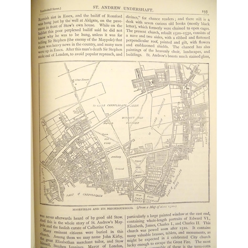 599 - Books: Old and New London (Walter Thornberry, pub. Cassell, Petter & Galpin 1878), five volumes