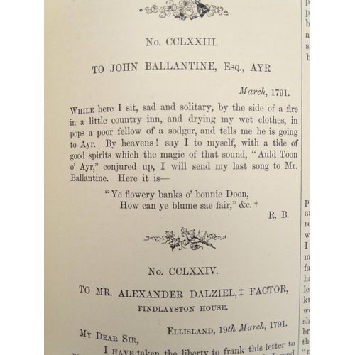 610 - Books: The National Burns (ed. Rev. George Gilfillan, pub. William Mackenzie), four volumes, each wi... 