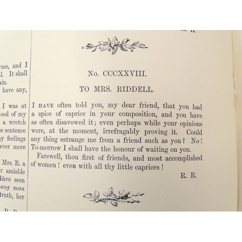 610 - Books: The National Burns (ed. Rev. George Gilfillan, pub. William Mackenzie), four volumes, each wi... 