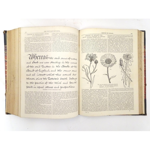 616 - Books: The Popular Educator (pub. Cassell, Petter & Galpin, c1890), in three editions containing six... 