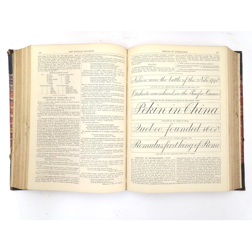 616 - Books: The Popular Educator (pub. Cassell, Petter & Galpin, c1890), in three editions containing six... 