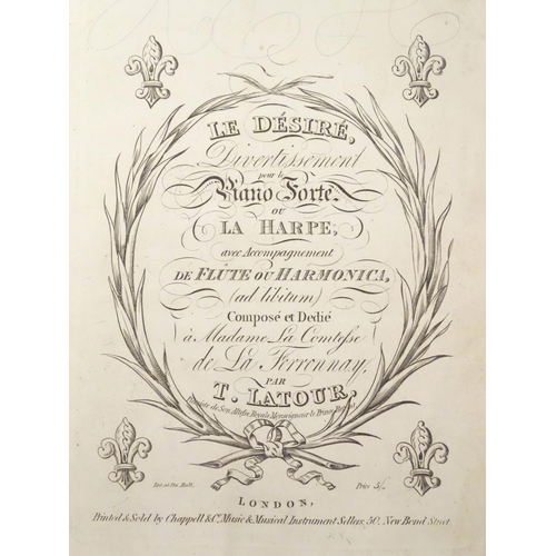 634 - A large quantity of bound 19thC sheet music in six volumes, arranged for piano, including popular mu... 