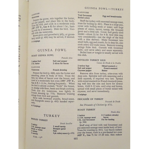 639 - Book: Mrs. Beeton's Cookery and Household Management (pub. Reprint Society/Ward, Lock & Co. 1964) wi... 