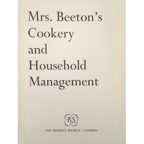 639 - Book: Mrs. Beeton's Cookery and Household Management (pub. Reprint Society/Ward, Lock & Co. 1964) wi... 