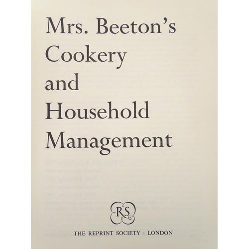 639 - Book: Mrs. Beeton's Cookery and Household Management (pub. Reprint Society/Ward, Lock & Co. 1964) wi... 