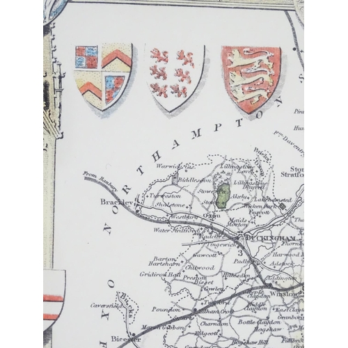 684 - Maps: Three maps of Buckinghamshire, comprising a hand coloured map A New Map of Buckingham-shire dr... 