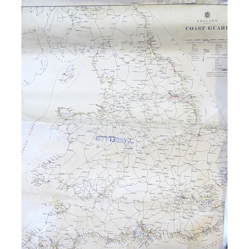 686 - Maps: Three 19thC Admiralty navigational charts, comprising Bantry Bay, County Cork, Ireland, Lough ... 