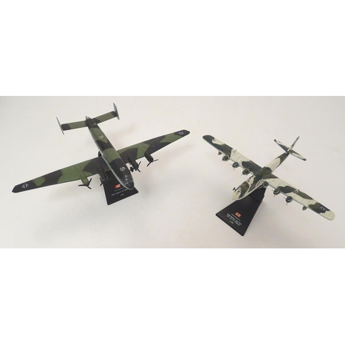 699 - Toys: Three scale models of German WWII military planes / aircraft, comprising Focke Wulf 200C Condo... 