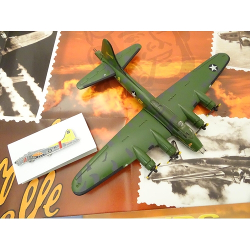 704 - Toys: Two Atlas Editions scale models of military planes / aircraft, comprising Boeing B-17 The Flyi... 